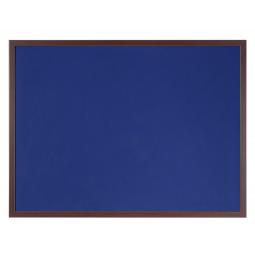 Bi-Office Earth-It Blue Felt 120x90cm Cherry Wood 32mm Frame