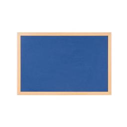 Bi-Office Earth-It Blue Felt Noticeboard Oak Frame 240x120cm