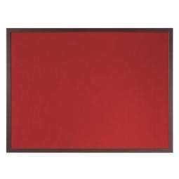 Bi-Office Earth-It Red Felt 120x90cm Cherry Wood 32mm Frame