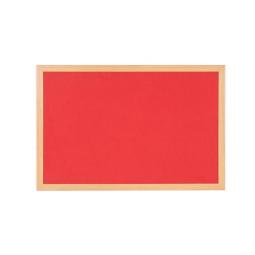 Bi-Office Earth-It Red Felt Noticebrd Oak Frame 180x120cm