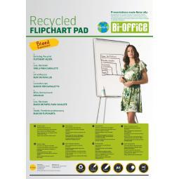 Bi-Office Earth Flipchart Pad  Plain  40 sheets 55 GSM