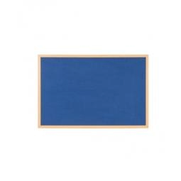 Bi-Office Earth Blue Felt Notice Board 22mm Oak Frame 2400x1200mm - FB8643239