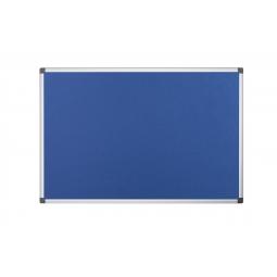 Bi-Office Maya Blue Felt Noticeboard Aluminium Frame 120x120cm