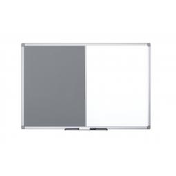 Bi-Office Maya Combo Aluminium Frame Board Grey 120x90cm