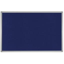 Bi-Office Maya Plastic Framed Blue Felt Board 60x45cm