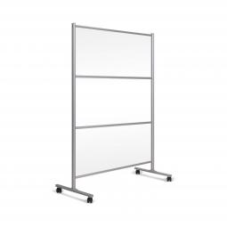 Bi-Office Mobile Stand With Glass Panel 1200x1500mm