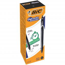 Bic Gel-ocity Quick Dry Ink Rollerball Pen Black Pack of 12