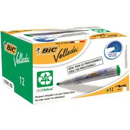 Bic Velleda Whiteboard Marker 1701 Green Pack of 12