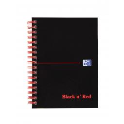 Black N Red Notebook A6 Wirebond Ruled 140 Page Pack of 5