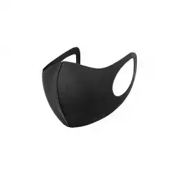 Black Re-Useable Washable Face Masks Black Single