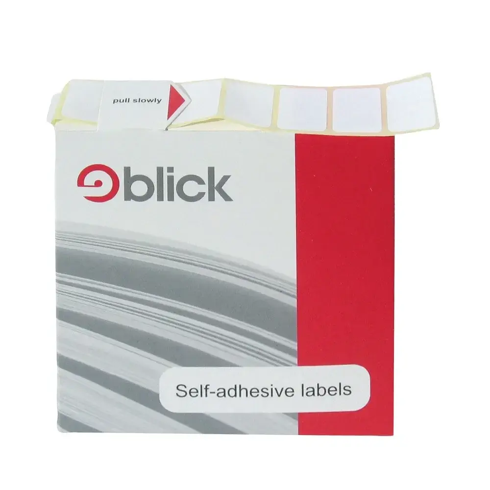 Blick Labels Dispenser Pack White D2437 24x37mm (Pack 640 Labels) - RS008750