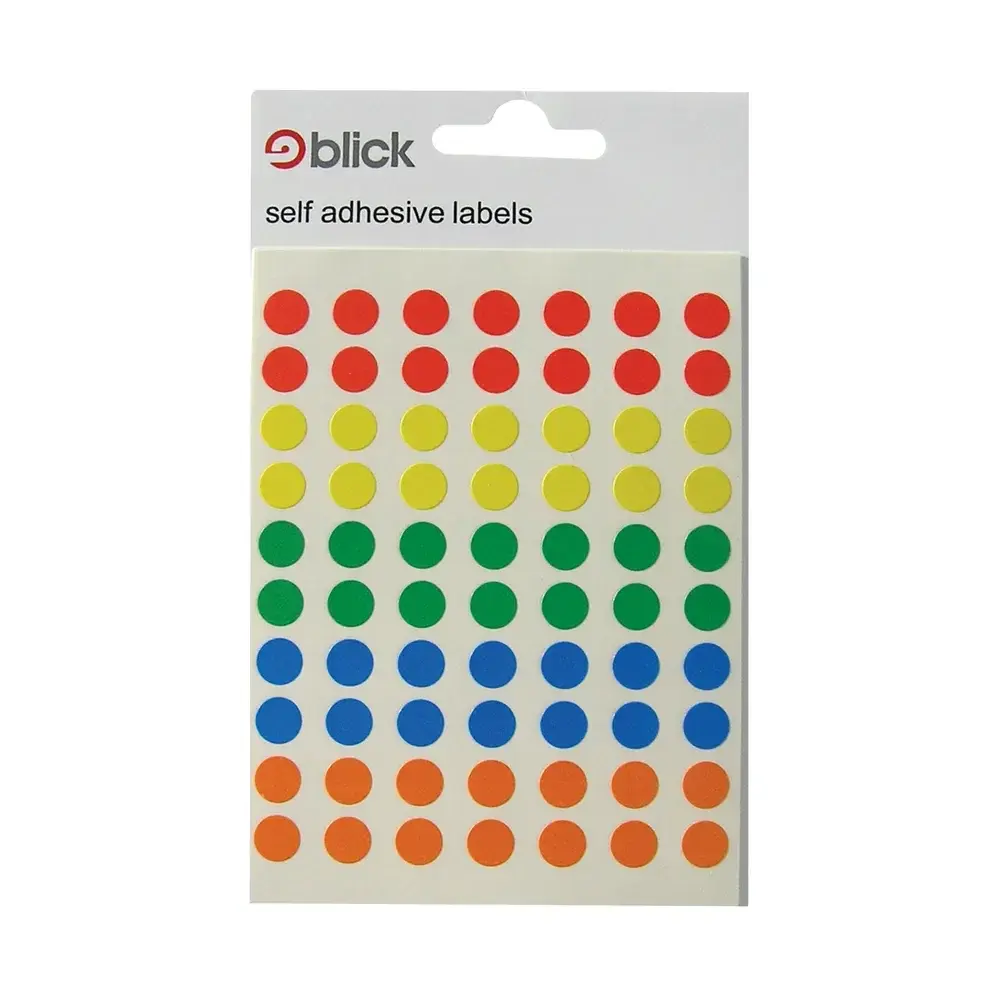 Blick Labels Circles Assorted 8mm 350 Labels x20 (Pack 7000) - RS003656