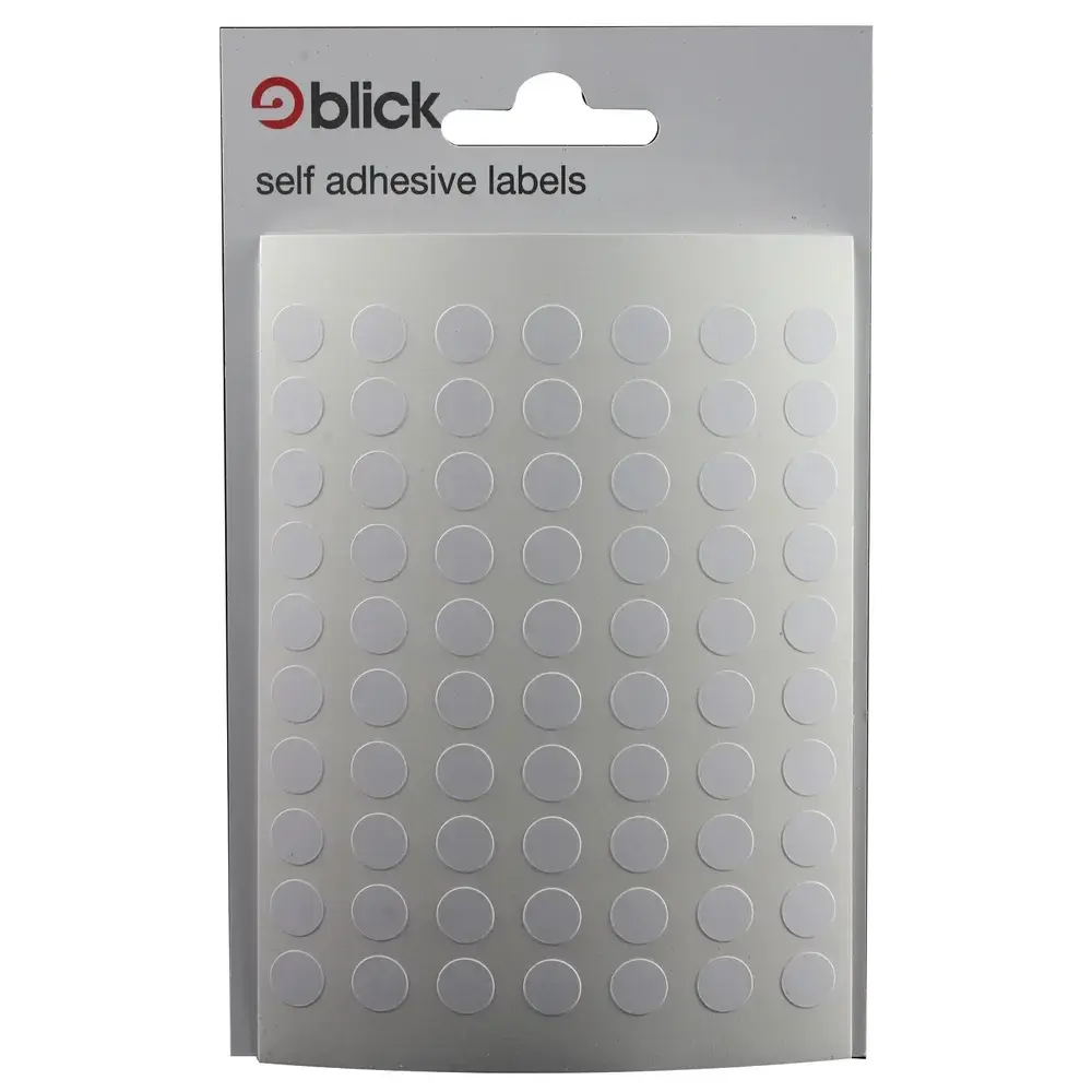 Blick Labels Circles White 8mm 490 Labels x20 (Pack 9800) - RS000853
