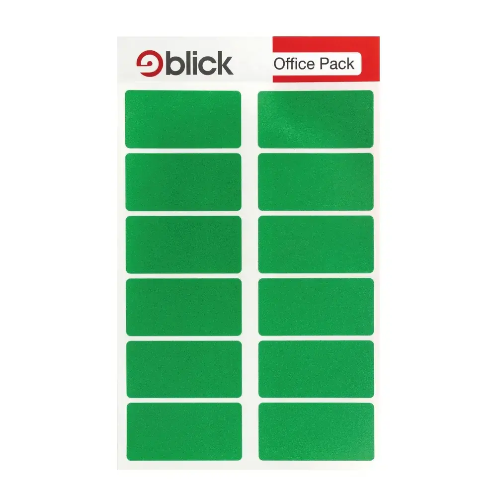 Blick Labels Office Pack Green 25x50mm (Pack 320 Labels) - RS019558