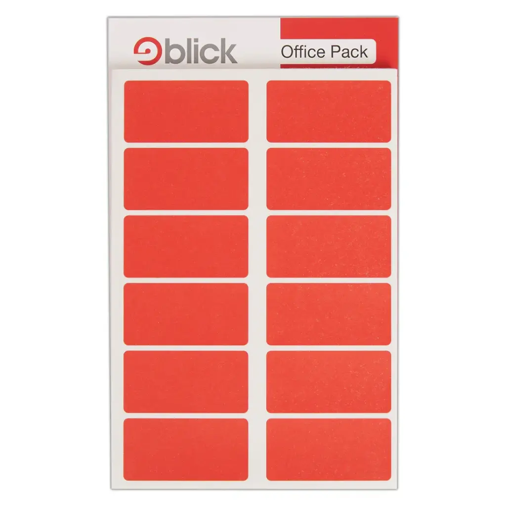 Blick Labels Office Pack Red 25x50mm (Pack 320 Labels) - RS019954