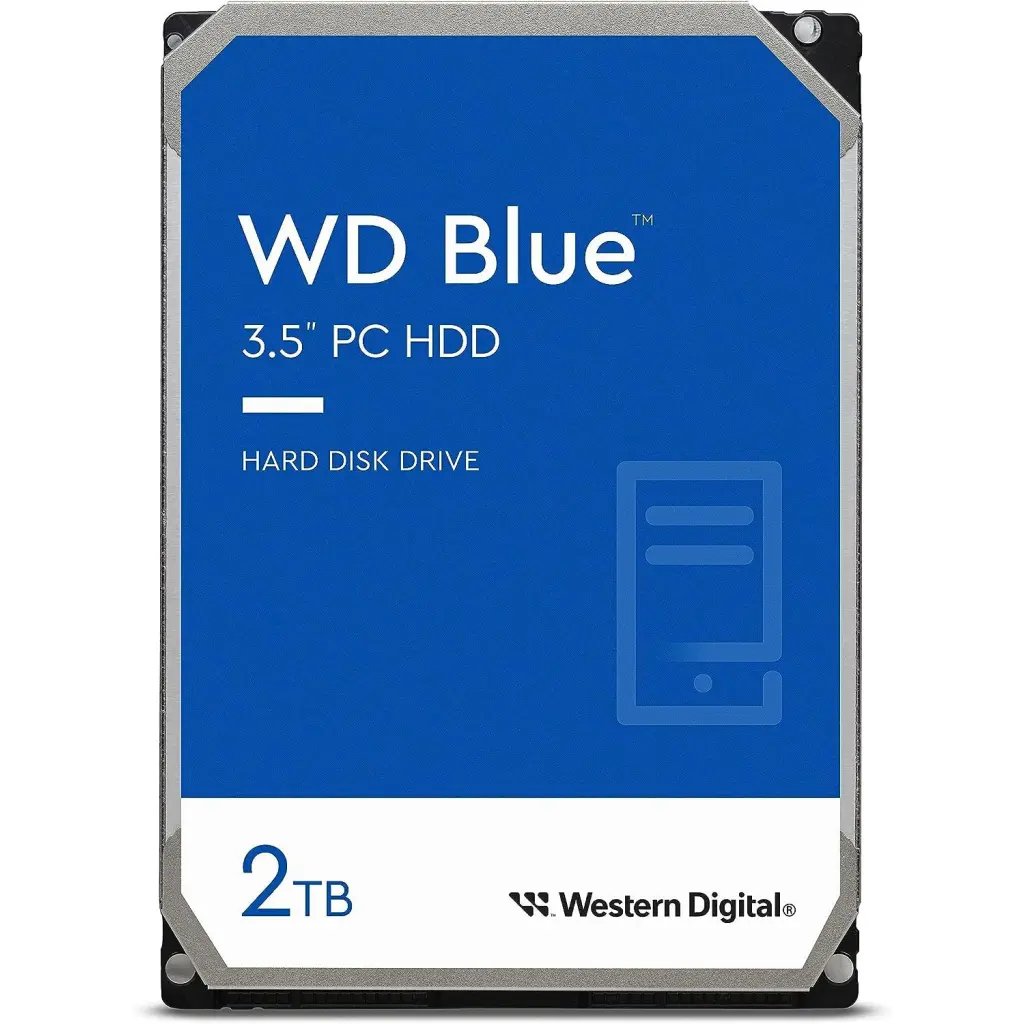 Western Digital Blue 2TB 3.5 Inch SATA 6Gbs 5640 RPM 64MB Buffer Internal Hard Drive