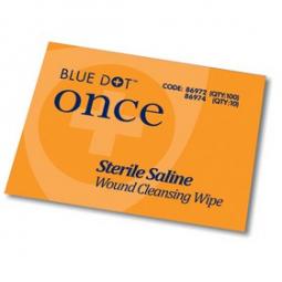 Blue Dot Sterile Saline Wipes Pack of 100