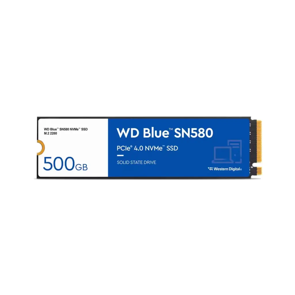 Western Digital Blue SN580 500GB M.2 PCI Express 4.0 TLC NVMe Internal Solid State Drive