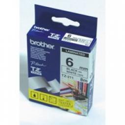 Brother 12mm Gloss Blue On White Labelling Tape