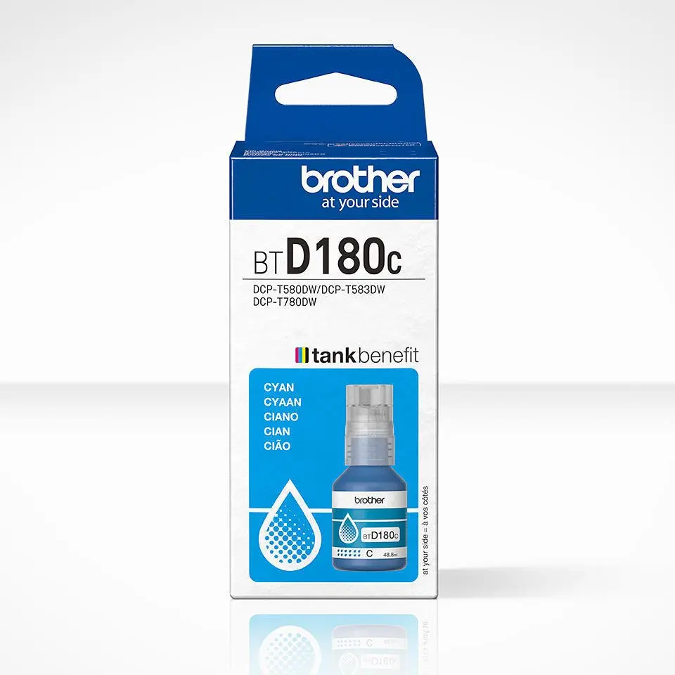 Brother Cyan Ink Cartridge 5K pages - BTD180C