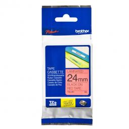 Brother Black On Red PTouch Ribbon 24mm x 8m TZE451