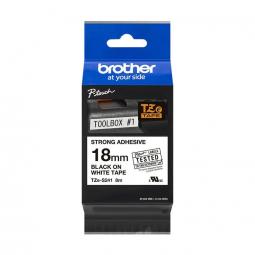 Brother Black On White Strong Label Tape 18mm x 8m TZES241