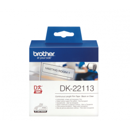 Brother Clear Film Label Roll 62mm x 15m - DK22113