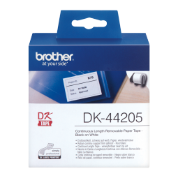 Brother Continuous Removable Paper Roll 62mm x 30m DK44205