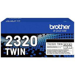 Brother Black Toner Cartridge Twin Pack 2.6k pages - TN2320