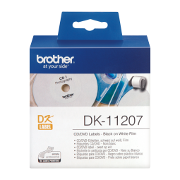 Brother Black On White CD/DVD Labels 100 Labels DK11207