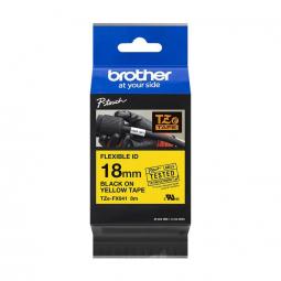 Brother Black On Yellow Label Tape 18mm x 8m TZEFX641