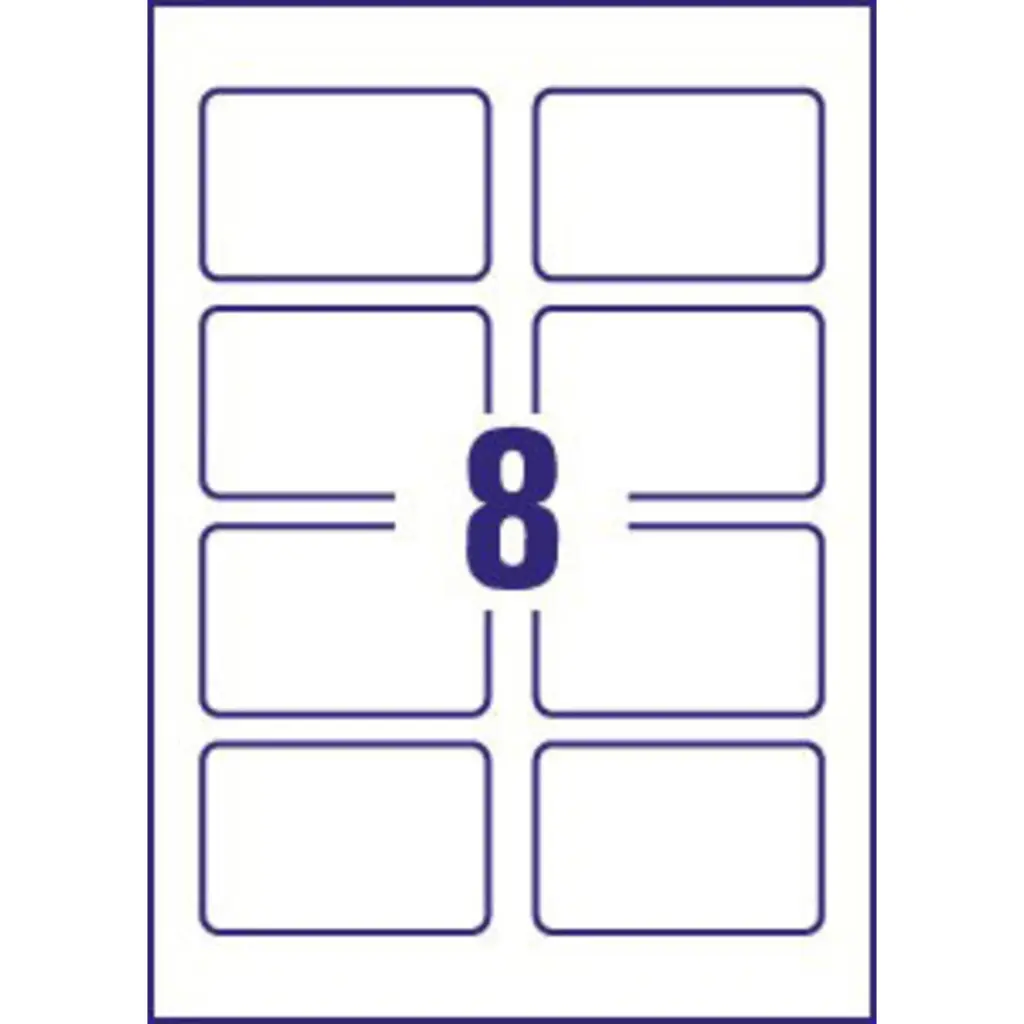 Avery Business Cards 85mm x 54mm Inkjet Prints on Both Sides 200 Cards / 25 Sheets 240 gsm - C32028-25