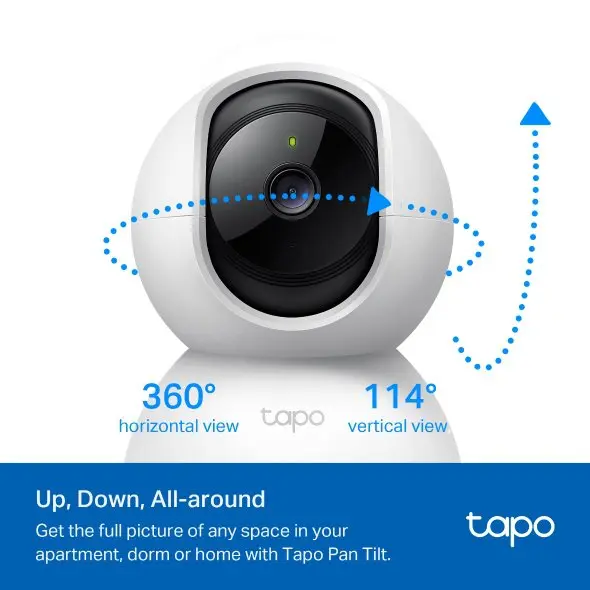 TP-Link Tapo C200P2 Pan Tilt Home Security Wi-Fi Camera