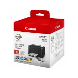 Canon PGI-1500XL Black & Colour High Yield Ink Cartridge 1x34ml + 3x12ml - 9182B010