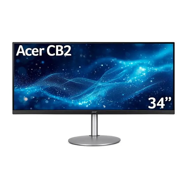 Acer CB2 CB342CU 34 Inch 3440 x 1440 Pixels Ultra Wide Quad HD IPS Panel ZeroFrame FreeSync HDMI DisplayPort USB-C Monitor