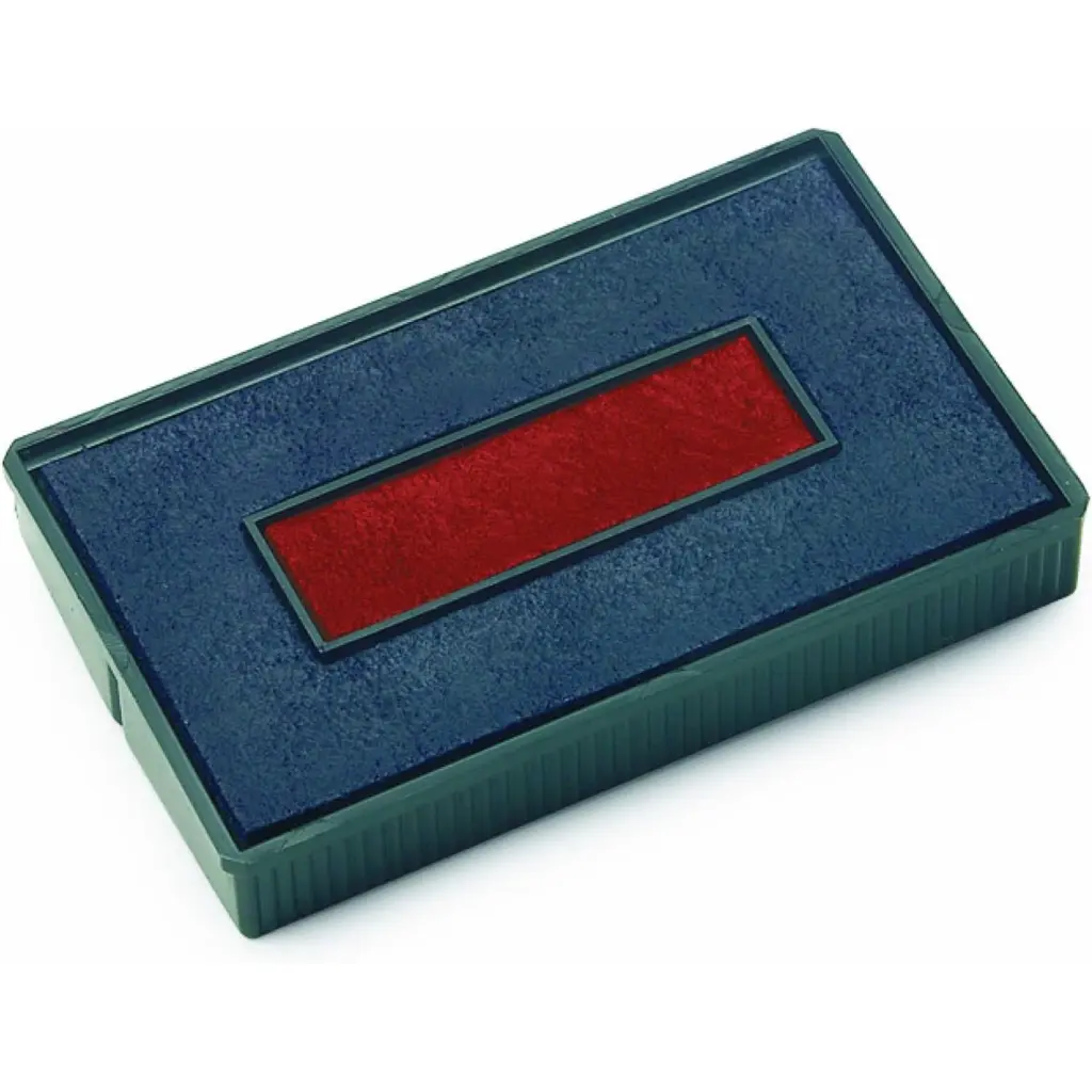 COLOP E/4850 Dual Colour Twin Replacement Ink Pad Red/Blue (Blister Pack) - 131346