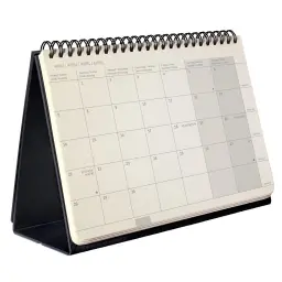 Conceptum Desktop Planner 2025 Hardcover Softwave Surface Month To View Freestanding 300x143x18mm Black