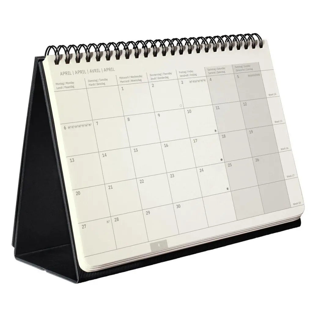 Sigel Conceptum Desktop Planner 2026 Month To View 300x143x18mm Black - C2681