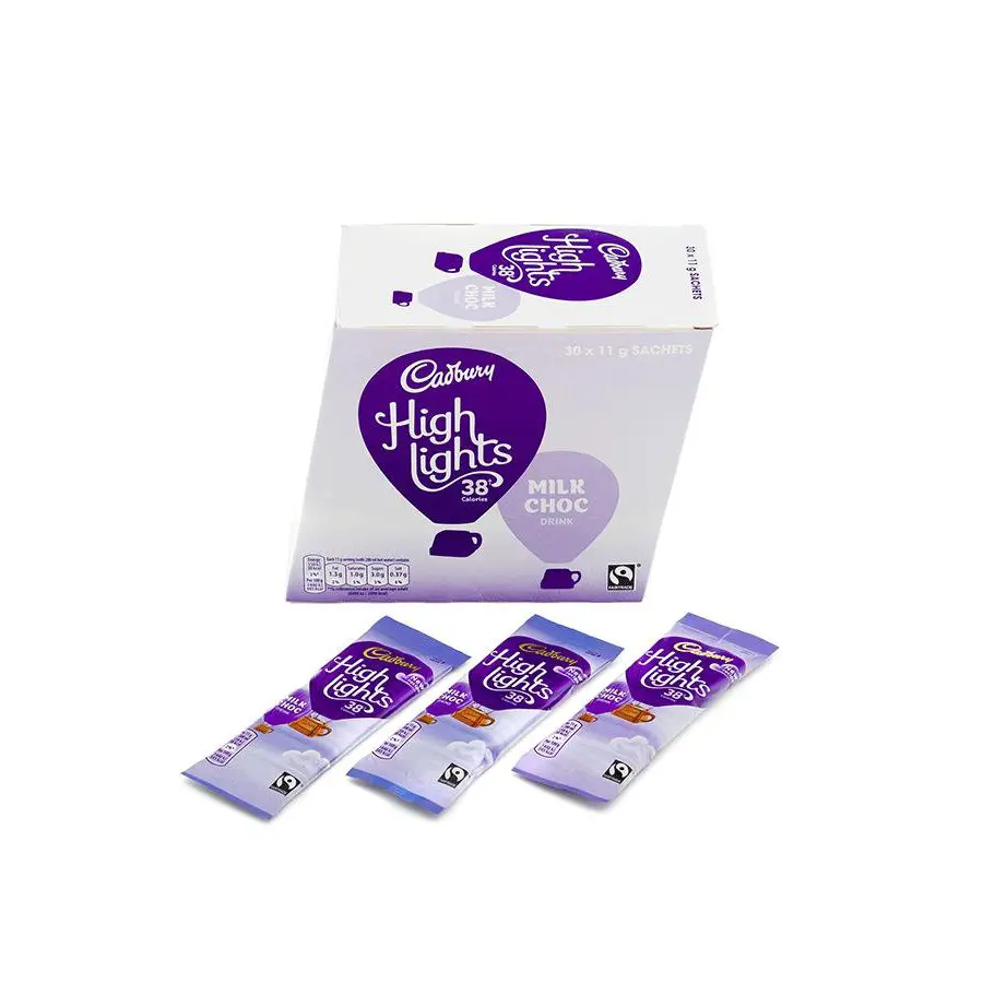 Cadbury Highlights Instant Hot Chocolate Sticks 11g (Pack 30) - 0403173