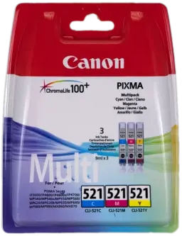 Canon CLI521 CMY Ink Cartridge 9ml 2934B015