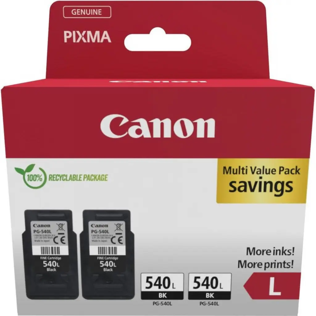 Canon 5224B020 PG540L Twin Pack Black Ink