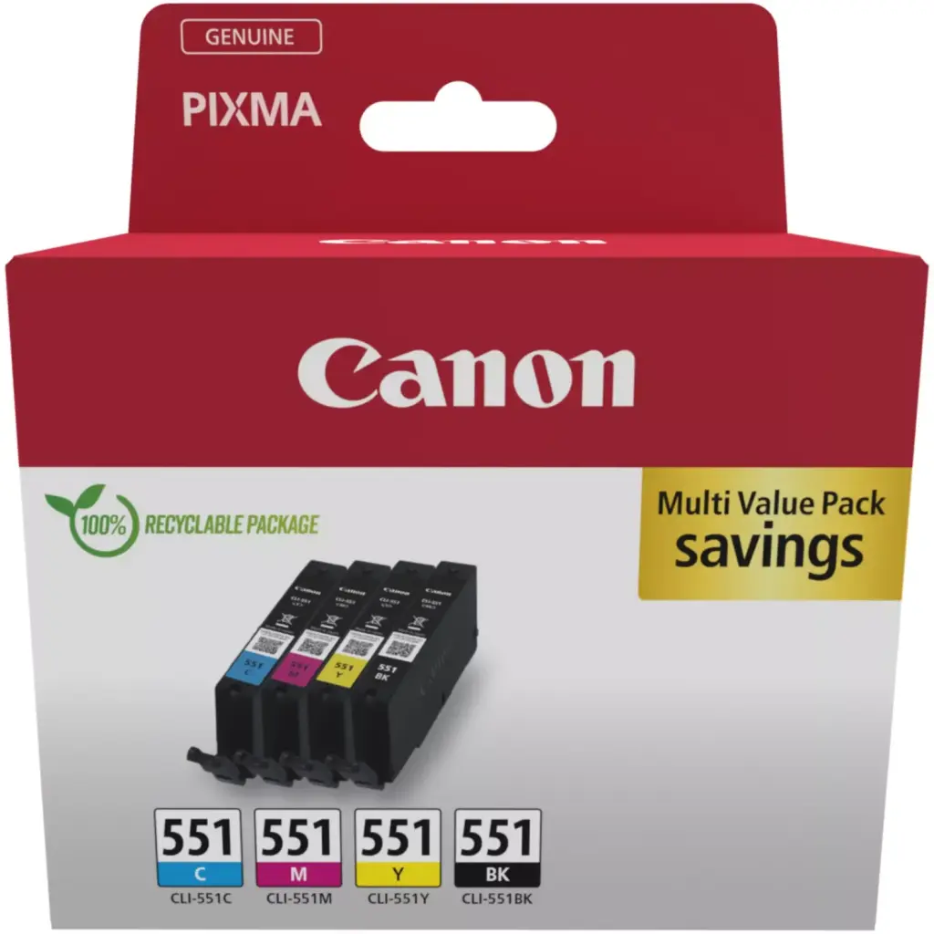 Canon CLI-551 Ink Cartridge C/M/Y/BK MULTI - 6509B015