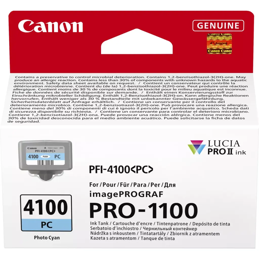 Canon PFI-4100 Photo Cyan Ink - 6781C001