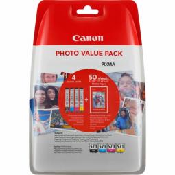 Canon CLI-571 CMYK Inkjet Cartridge Value Pack 0386C006