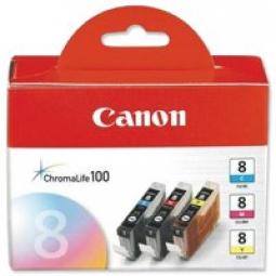 Canon CLI-8 CMY Ink Cartridge Multipack 0621B029