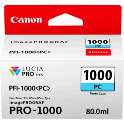 Canon PFI1000PC Photo Cyan Ink Cartridge 80ml 0550C001