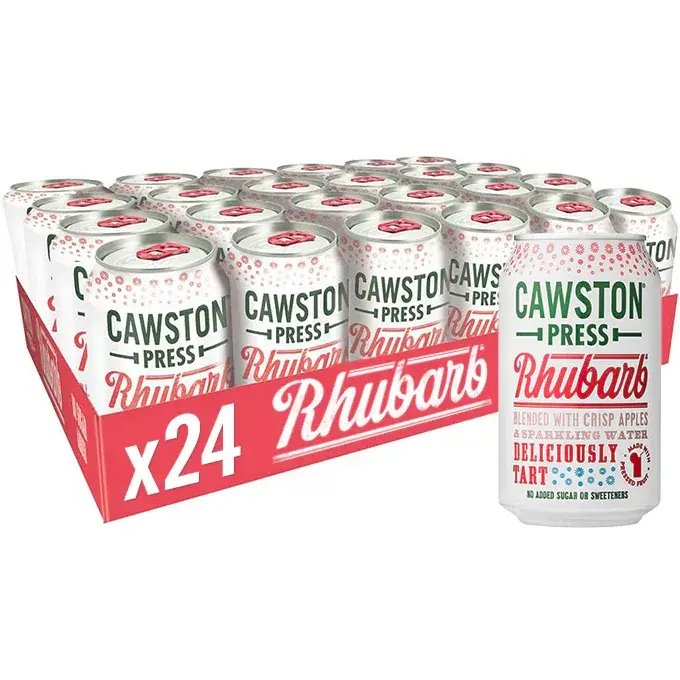 Cawston Press Sparkling Rhubarb Can 24 x 330ml  - CANS102
