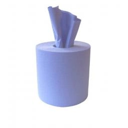 Centrefeed Roll 2 Ply 100% Recycled 170mm Width 150 Metres Long 375 Sheets Blue (Pack 6) - 1105184