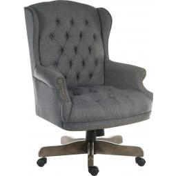 Chairman Fabric Executive Swivel Armchair Grey - 6927GREY