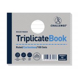 Challenge Triplicate Book 105x130mm Ruled 100 Sets Pack 5 100080471